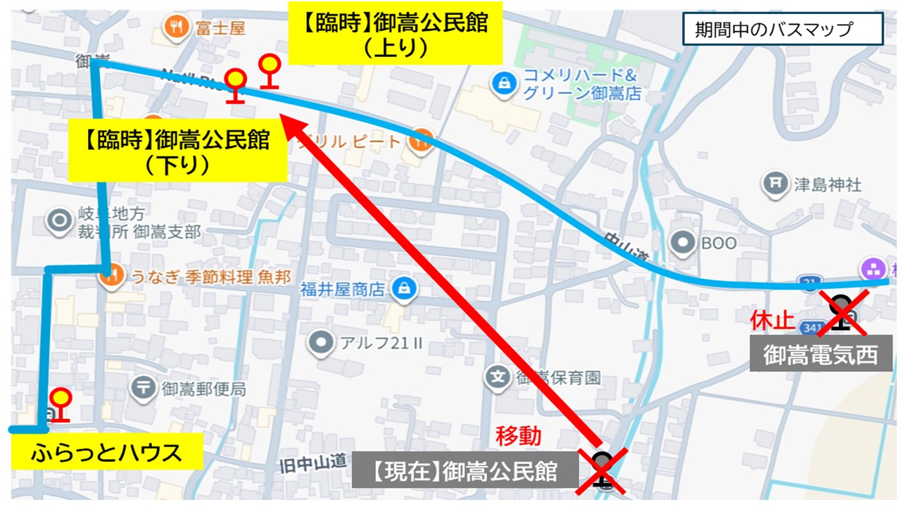 期間中バスルート