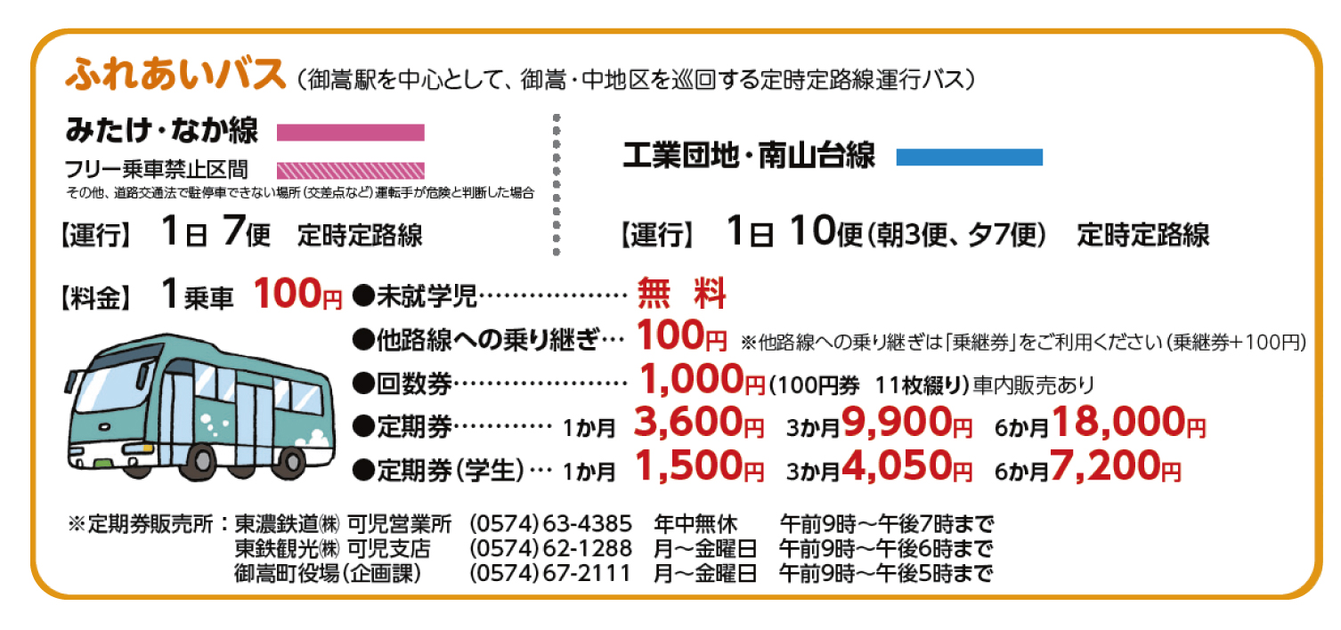 ふれあいバスの情報