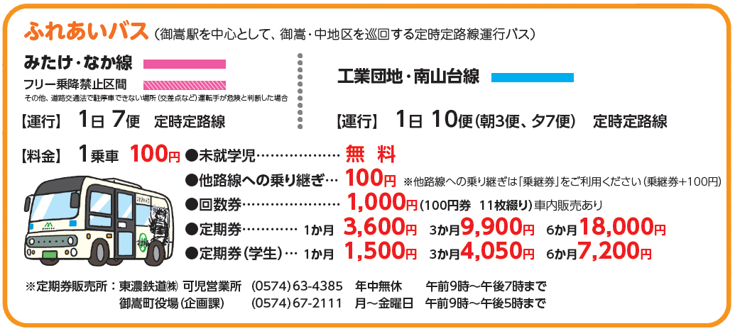 ふれあいバス 平成26年4月 御嵩町