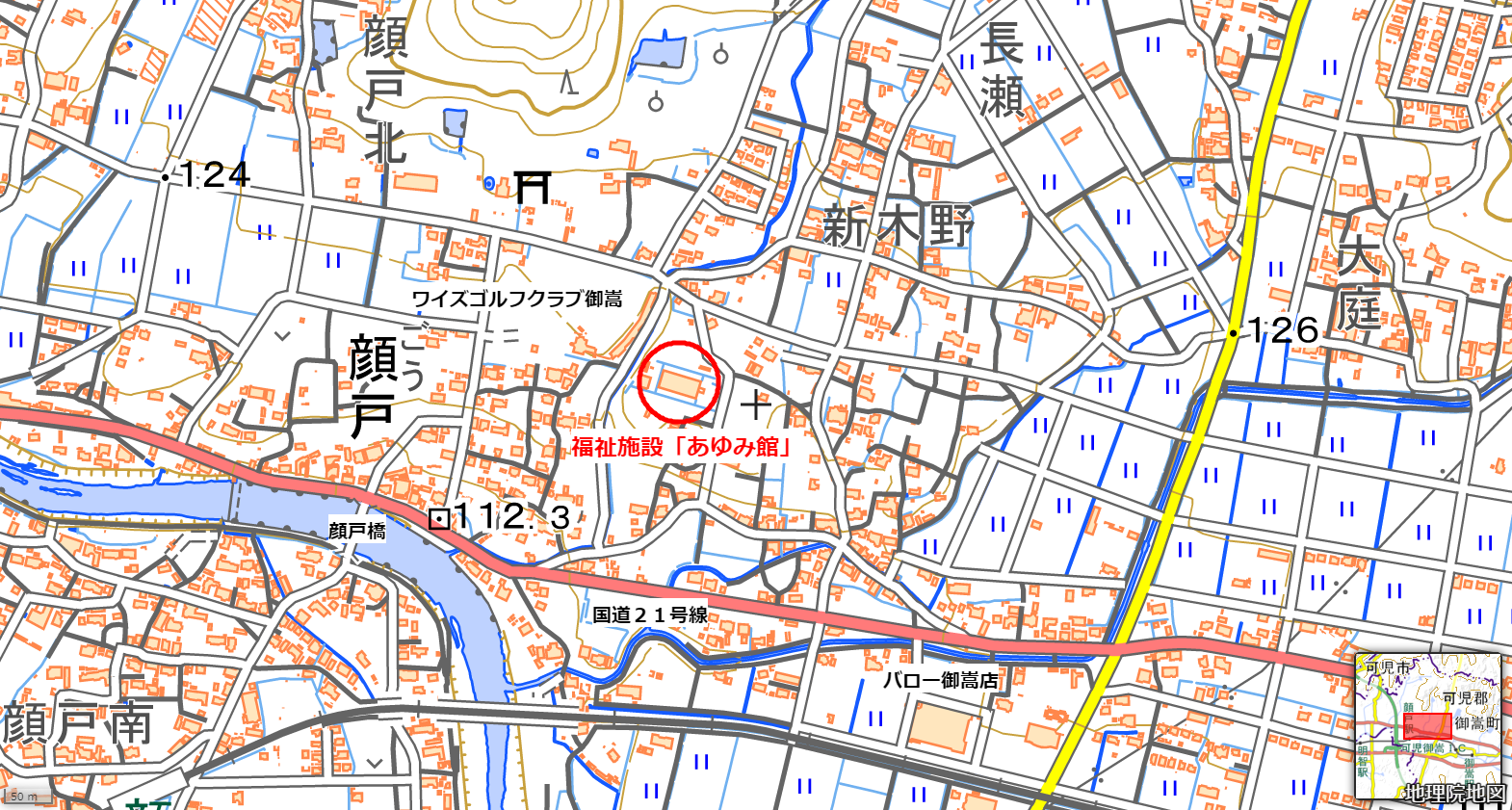 リサイクルステーション位置図(あゆみ館)